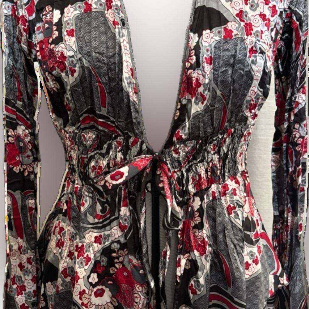 Floral Tie-Waist Jacket